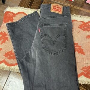 Black Short Levi Womens Jeans